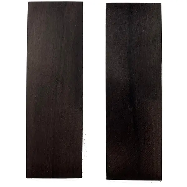 Stabilized Ebony Knife Handle Scales – Hardwood Pair