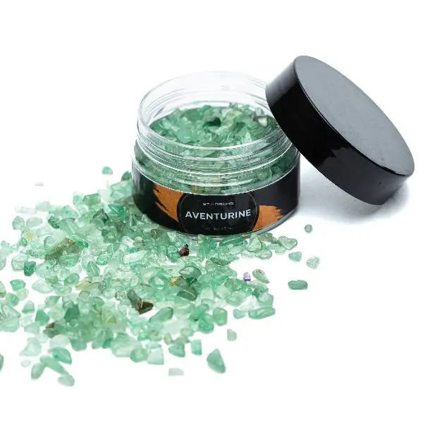 Starbond Aventurine Crushed Gemstone Inlay Crystals – Vibrant Green, 2.5 oz