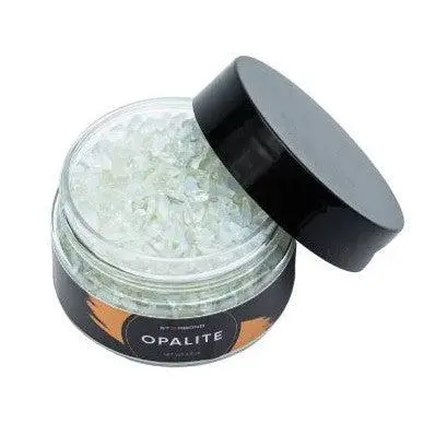 Starbond Opalite Crushed Gemstone Inlay Crystals – Iridescent White, 2.5 oz