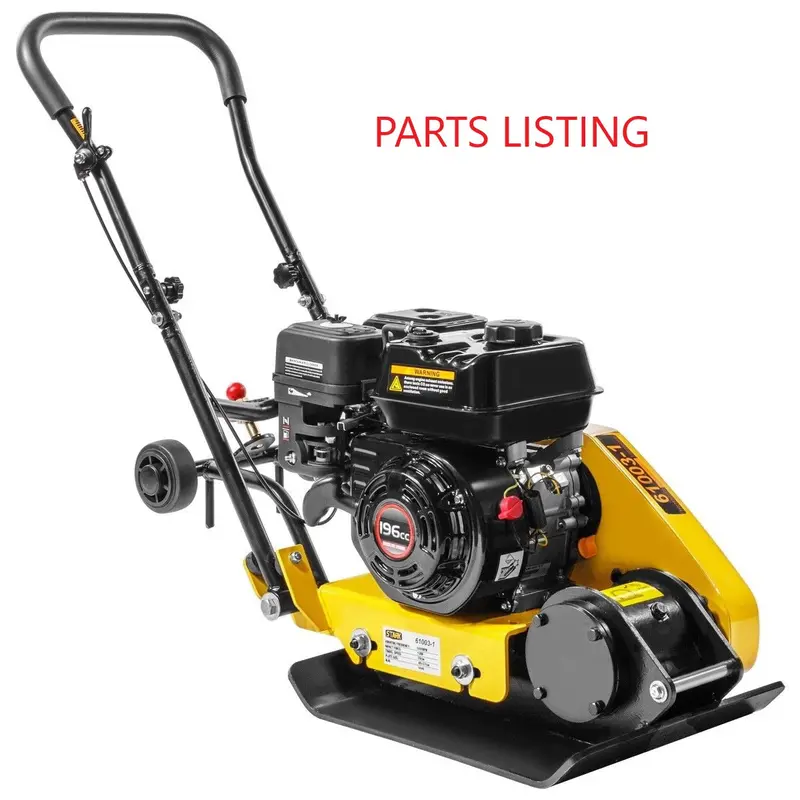 Stark 61003 7HP (212cc) Gas Plate Compactor Parts Catalog – Single-Box Packaging
