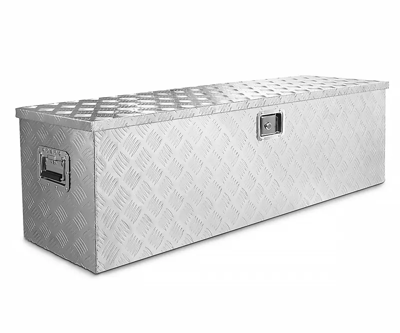 Stark USA 48-Inch Aluminum Truck Tool Box – Lockable Flatbed, Camper or Trailer Storage Solution