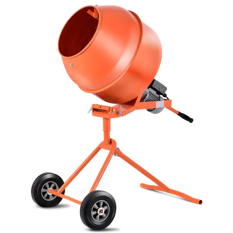 Stark USA 5.0 Cu Ft Portable Electric Cement Mixer – 1/2HP for Stucco, Mortar & Concrete