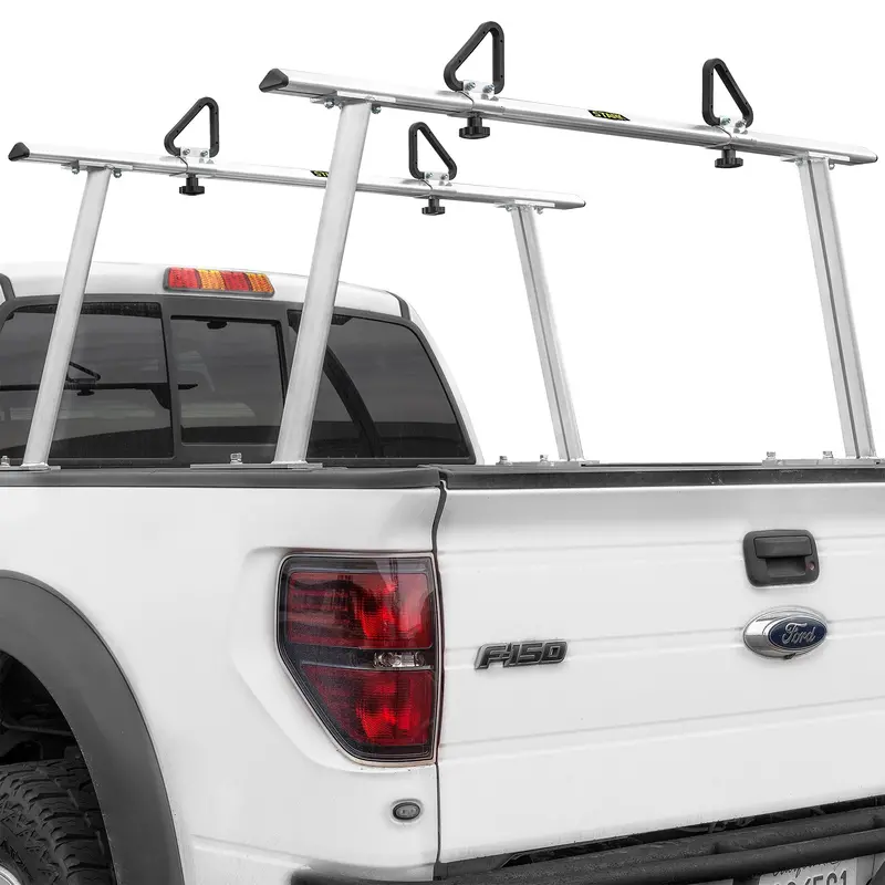 Stark USA No-Drill Adjustable Truck Ladder Rack – 1,000-LB Load Capacity for Pickup Beds