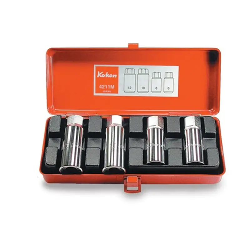 Stud Driver Bit Set – Metric Sizes 6mm, 8mm, 10mm, and 12mm