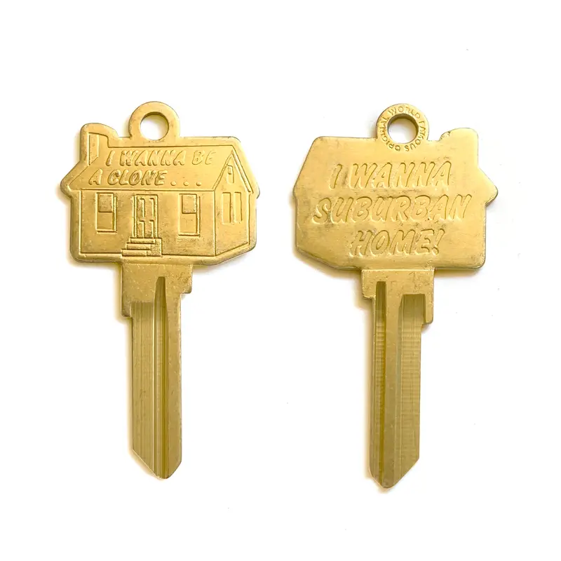 Suburban Home Inspired Blank Keychain