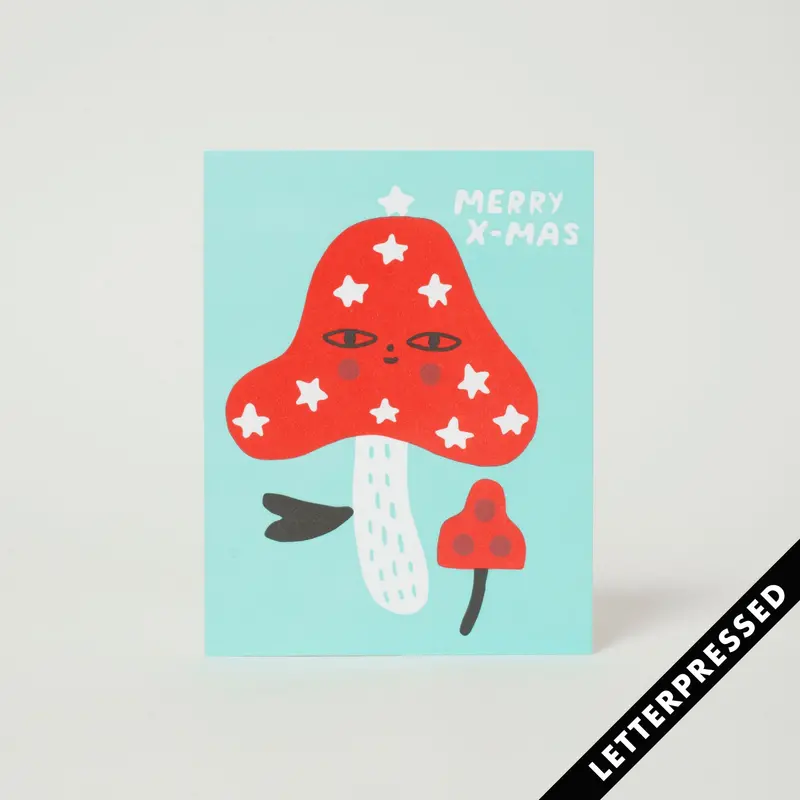 Suzy Ultman’s Merry X-Mas Mushrooms Holiday Card