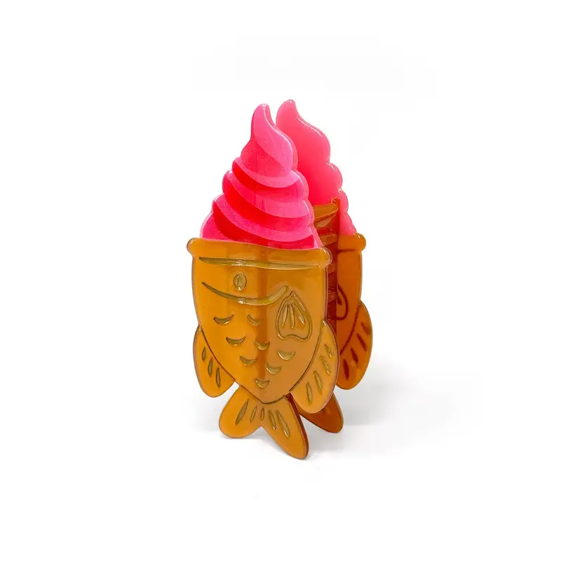 Taiyaki Soft Serve Ice Cream Hair Claw – Kawaii Food Accessory