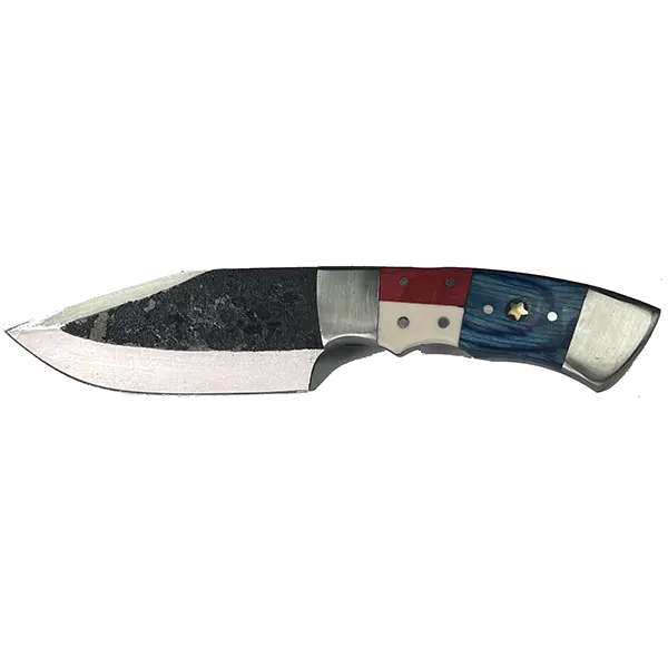 Texas Pride Fredericksburg Special Fixed-Blade Knife – Full-Tang Tactical Knife with Genuine Leather Sheath