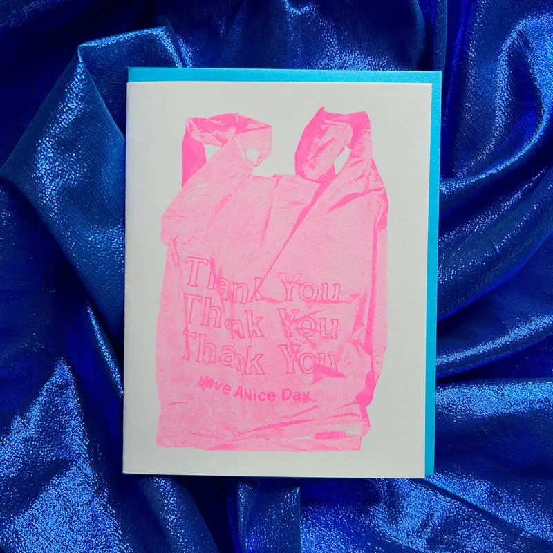 Thank You Bag – Riso-Printed Appreciation Card