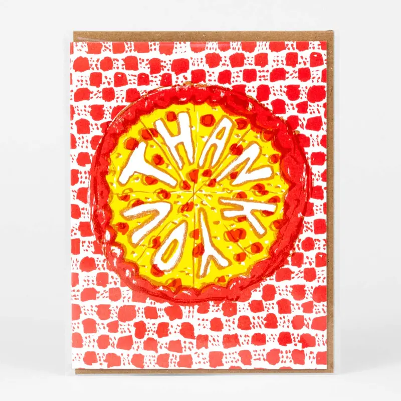 Thank You Pizza Card – Foodie Appreciation Design