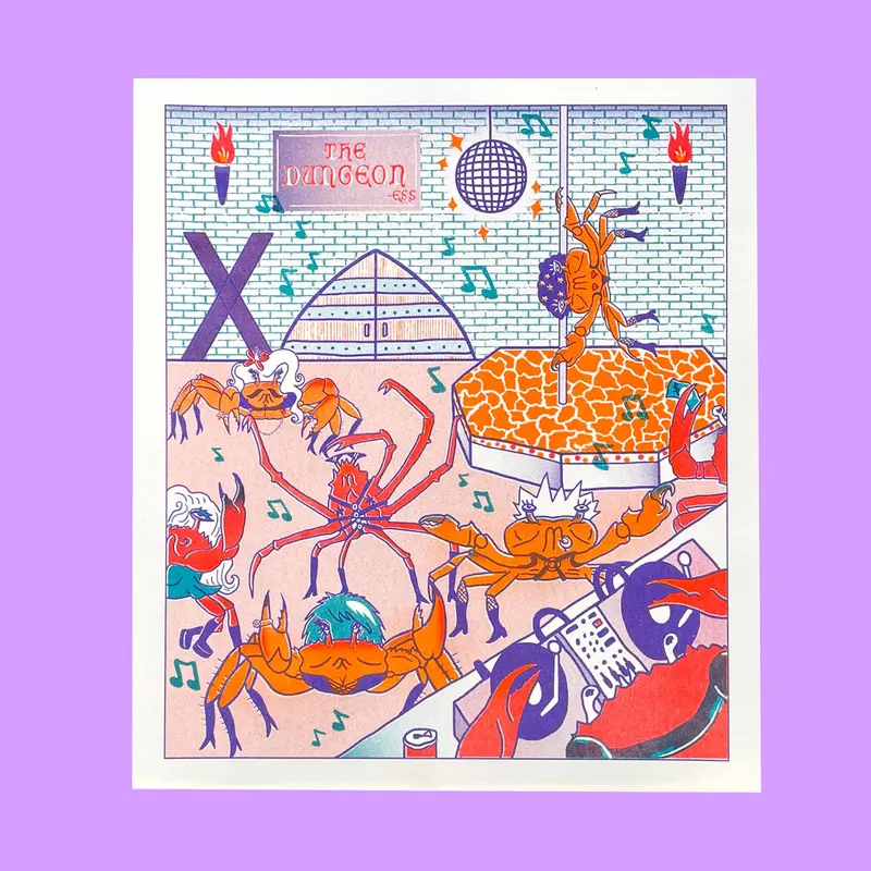 The DUNGEONess Party – Limited Edition Riso Print