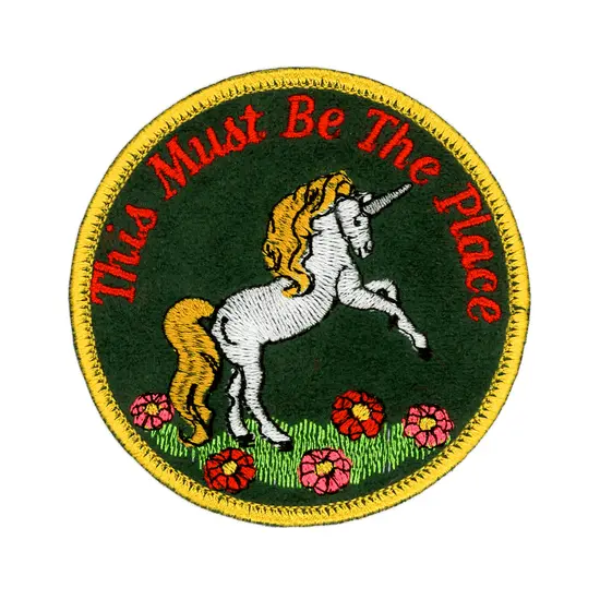 ‘This Must Be The Place’ Nostalgic Embroidered Patch