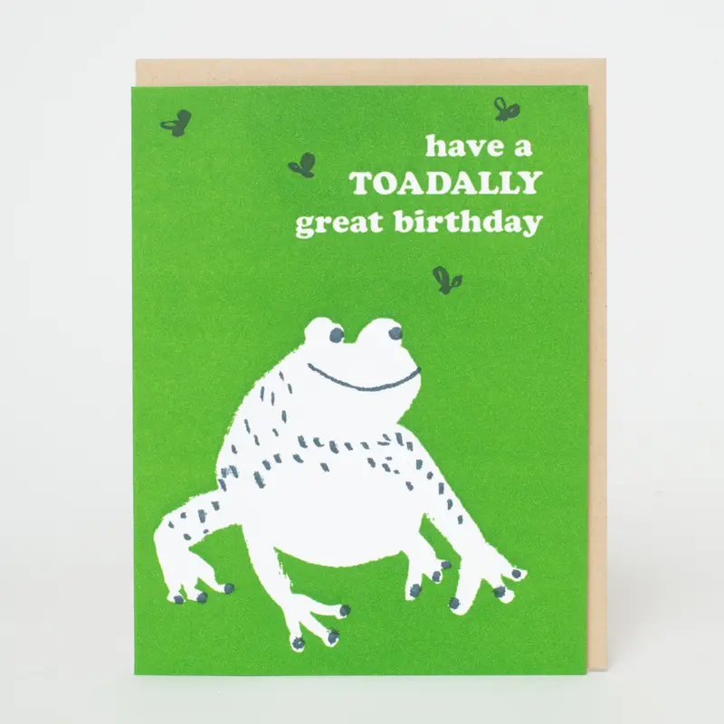 Toadally Awesome Birthday Greeting Card