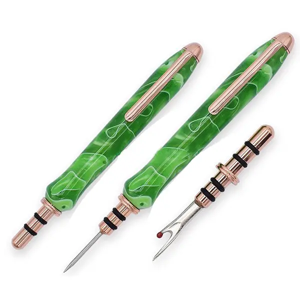 Triple-Tip Seam Ripper Kit – Copper Finish, Includes Large & Small Blades + Stiletto (Style #330)