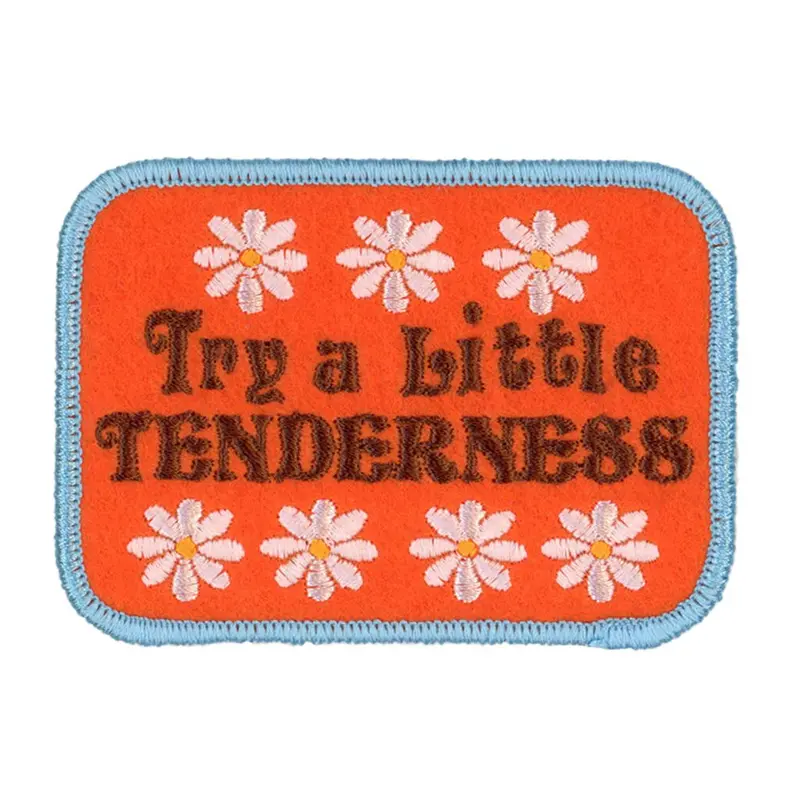 ‘Try a Little Tenderness’ Embroidered Patch – Soulful Vintage Phrase