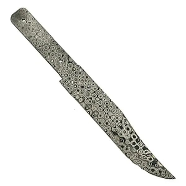 USA-Made Slim Bowie Blank – Precision-Cut with Digital Pattern Finish