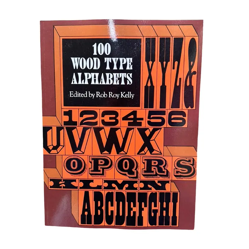 Vintage-Inspired 100-Piece Wood Type Alphabet Collection