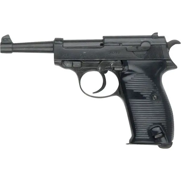 Walther P38 Replica – Non-Firing 8.5″ Display Pistol with Plastic Grips