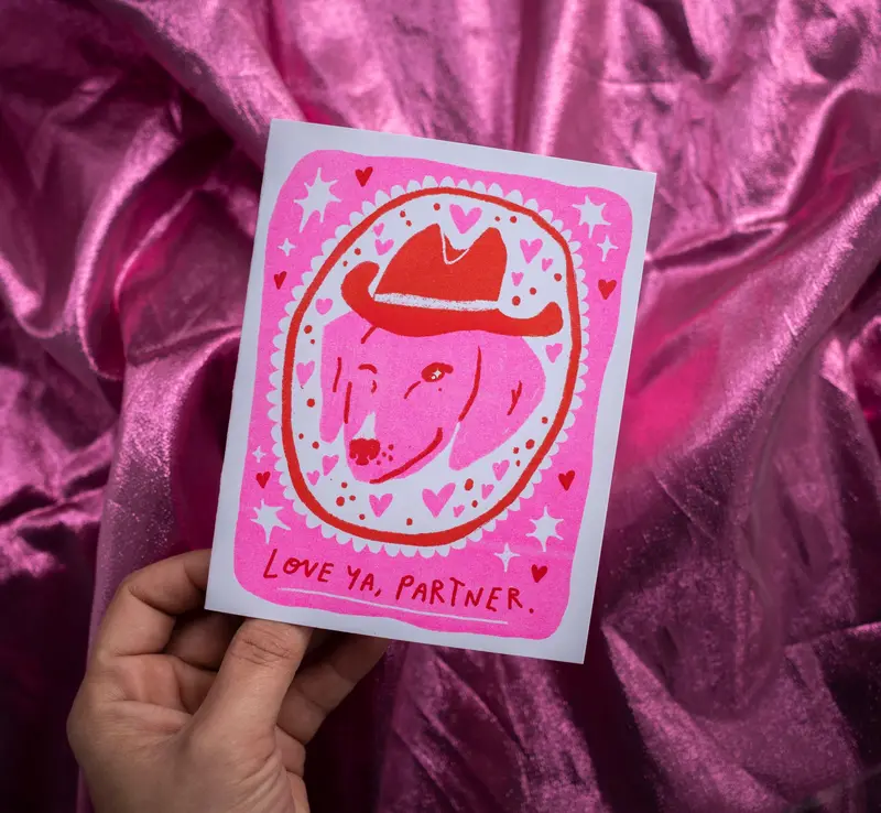 Warm & Friendly ‘Love Ya, Partner’ Greeting Card