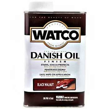 Watco Danish Oil in Black Walnut – Quart Premium Wood Finish