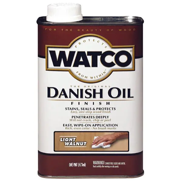 Watco Danish Oil in Light Walnut – Quart Interior Wood Enhancer