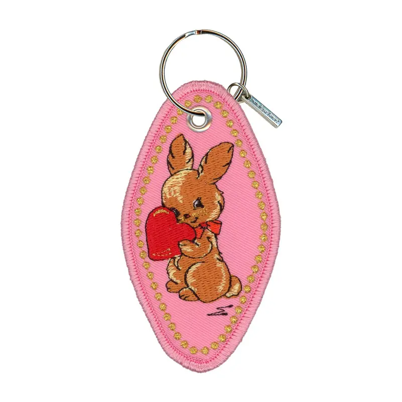‘Wild at Heart’ Embroidered Keychain – Bohemian-Inspired Charm