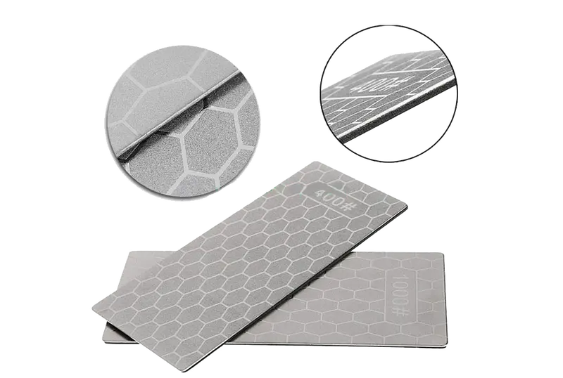 Wood World Diamond Card File Set – Dual-Grit (400 & 1000), 5.91″ × 2.48″