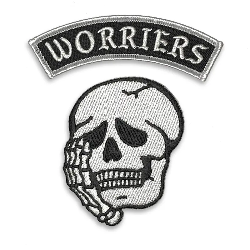 Worriers Anxiety Club Mini Patch Set – White Edition