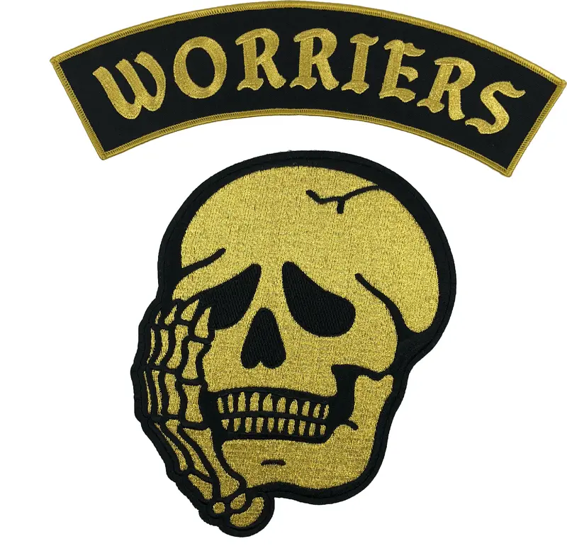 Worriers Anxiety Club Official Back Patch Set
