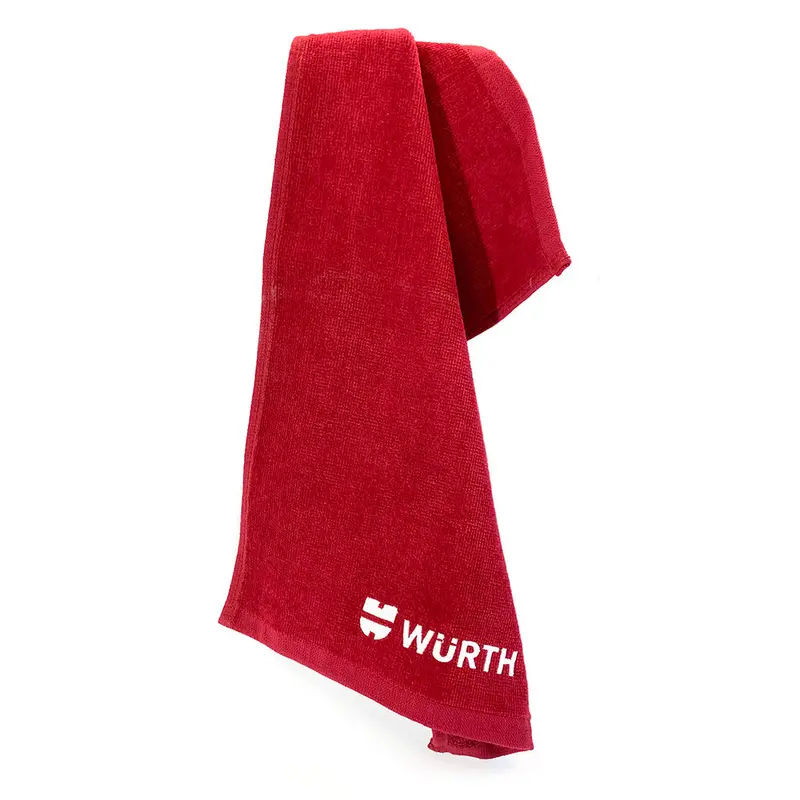 Würth Hemmed Golf Towel with Grommets – 11″ × 18″