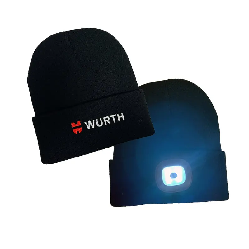 Würth LED-Embedded Beanie – Adjustable Knit Hat