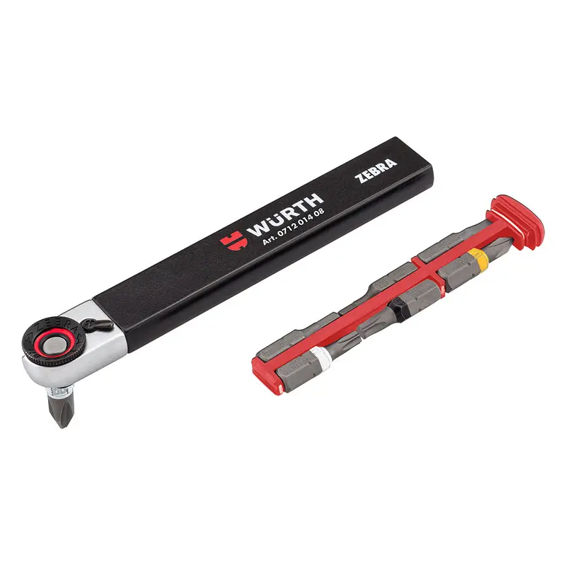 Würth Limited-Edition 1/4″ Mini Ratchet & Bit Set – 8-Piece Kit