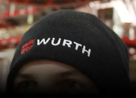Würth Premium Black Knit Beanie — Soft Thermal Fabric