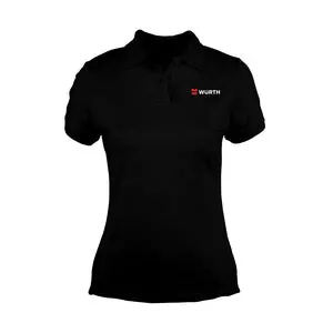 Würth Women’s Black Polo Shirt — Breathable Cotton Blend
