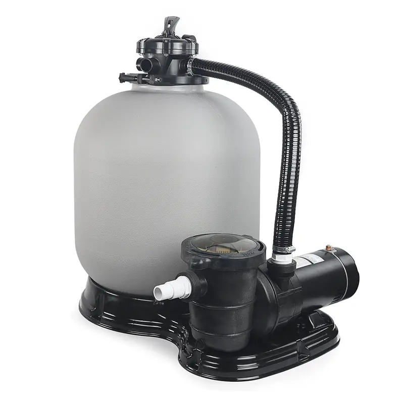 XtremepowerUS 19-Inch Sand Filter System for Above-Ground Pools – 18,000-Gallon Capacity with 1.5HP Pump