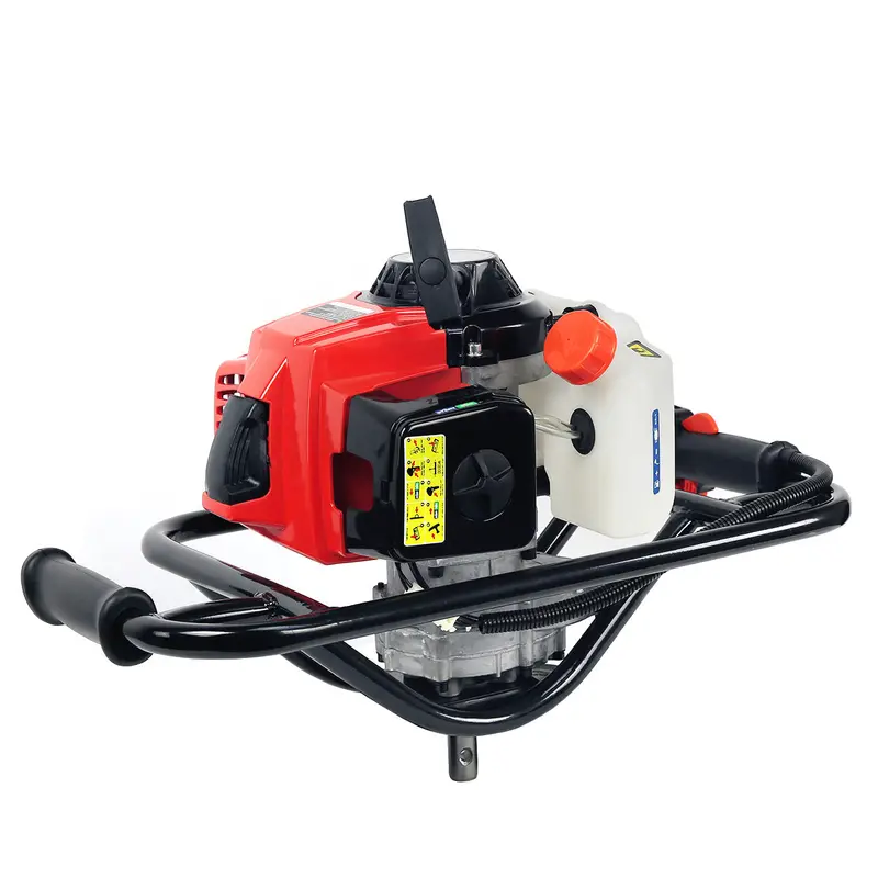 XtremepowerUS 2.5HP 2-Stroke Gas Post Hole Digger — 63cc Powerhead with Auger Attachment