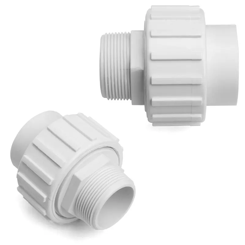 XtremepowerUS 2-Piece Universal Union Joint Socket – 1.5″ NPT to 1.5″ Slip Fit for Pool Plumbing