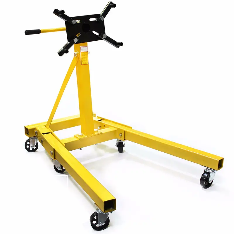 XtremepowerUS 2000-Lb Folding Engine Stand with Motor Hoist and Dolly for Auto Repair
