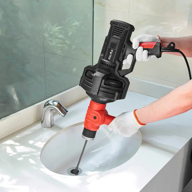 XtremepowerUS 25-Foot Automatic-Feed Electric Handheld Drain Auger