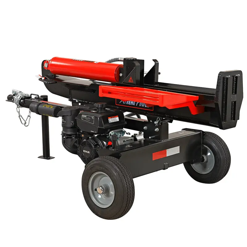 XtremepowerUS 30-Ton Gas Log Splitter – Dual-Position, Auto-Return Design with 196cc Engine