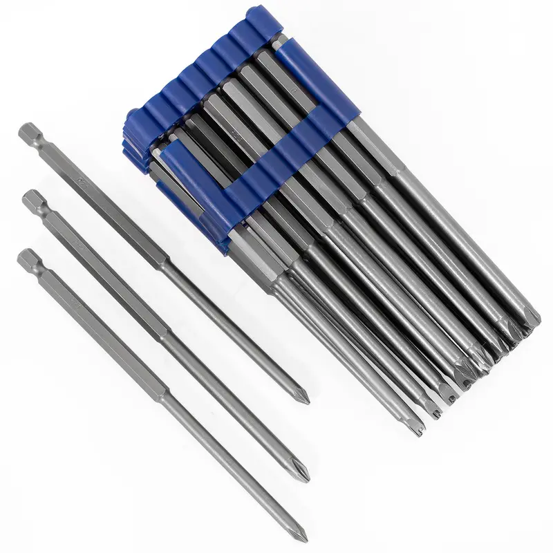 XtremepowerUS 32-Piece Security Bit Set – Extra-Long Tamper-Resistant Bits (Torx, Tri-Wing, Star)