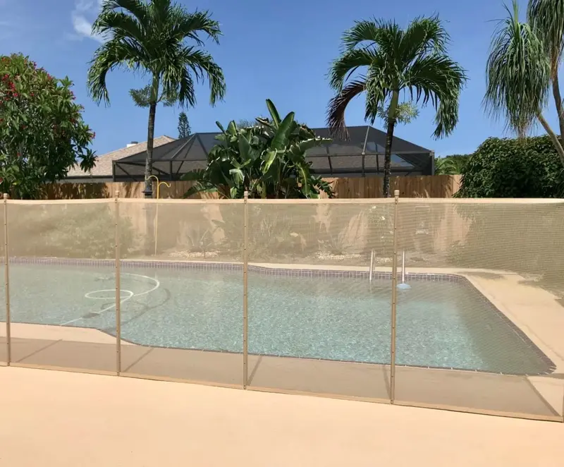 XtremepowerUS 4 ft × 12 ft In-Ground Pool Safety Fence Panel – Secure, Removable Barrier