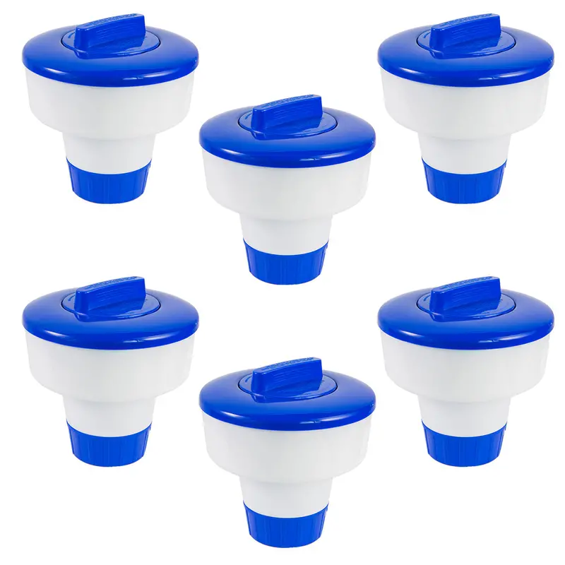XtremepowerUS 6-Pack of 3-Inch Floating Chlorine Dispensers – 3-Lb Capacity Each