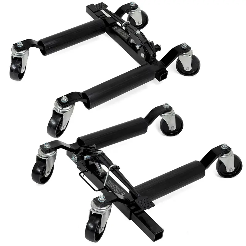 XtremepowerUS Dual 2500 lb Vehicle Wheel Dollies for Precise Car or Truck Positioning
