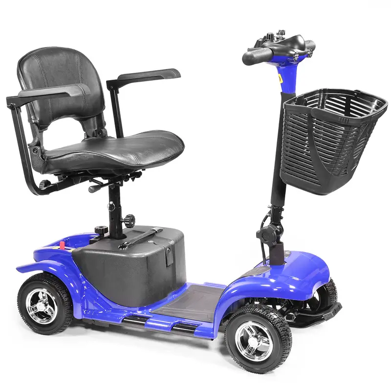 XtremepowerUS Foldable Electric Mobility Scooter – 4-Wheel Power Wheelchair with Portability
