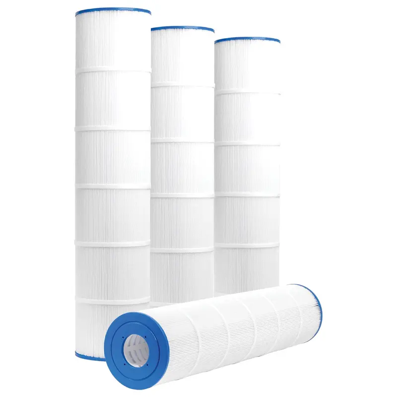 XtremepowerUS Pool Filter Cartridge Replacement (4-Pack, 130 sq. ft., 32″ OD × 7″)