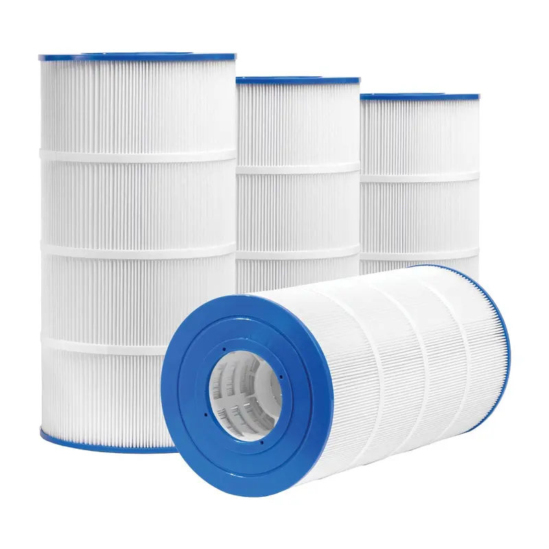 XtremepowerUS Pool Filter Cartridge Replacement (4-Pack, 90 sq. ft., 17-3/8″ × 8-15/16″)