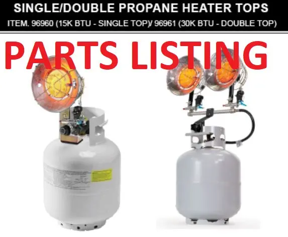 XtremepowerUS Single (15K) or Double (30K) Tank-Top Water Heater Assembly