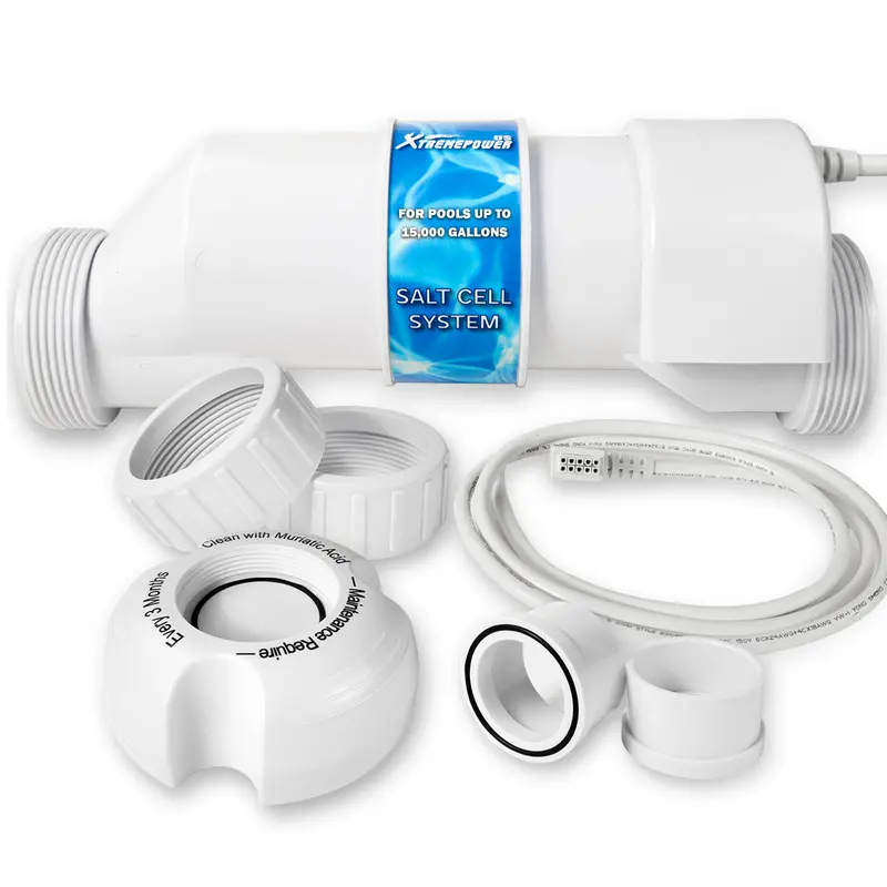 XtremepowerUS Universal Salt Chlorinator Cell Replacement – Compatible with 25,000-Gallon Systems