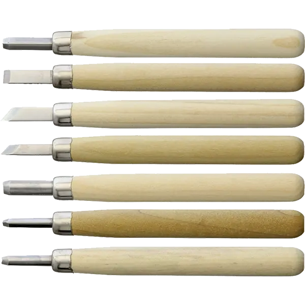 Yoshiharu L-7 Japanese Carving Knife Set – Includes Baren for Woodblock Printing (YSHO26)